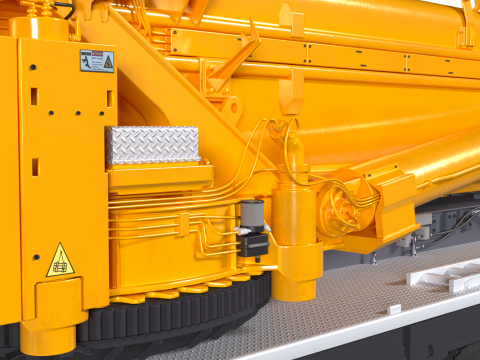 Liebherr Ltm 1500-81 electric mobile crane 3D Модель