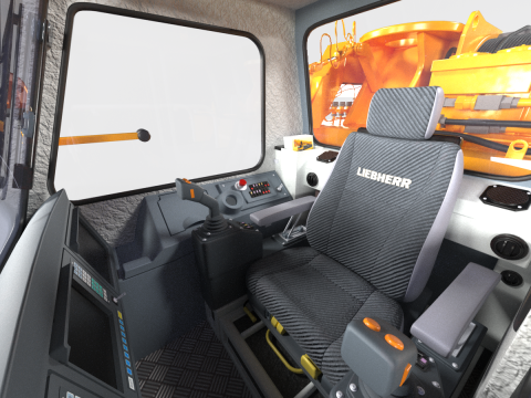 Liebherr Ltm 1500-81 electric mobile crane 3D Модель