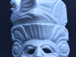 wooden mayan mask 3D Print Model