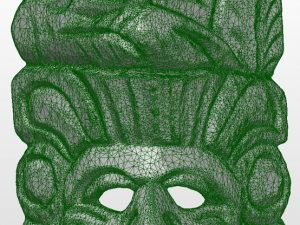 wooden mayan mask 3D Принт Модель