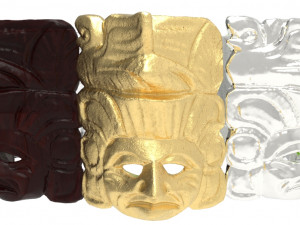 wooden mayan mask 3D Принт Модель
