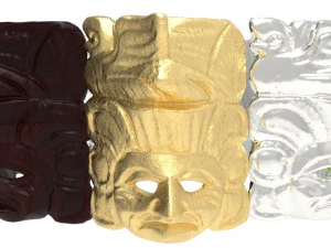 wooden mayan mask 3D Print Model