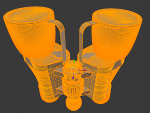 binocular with lens plugs 3D Model