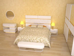 Slaapkamerset 01 3D Model