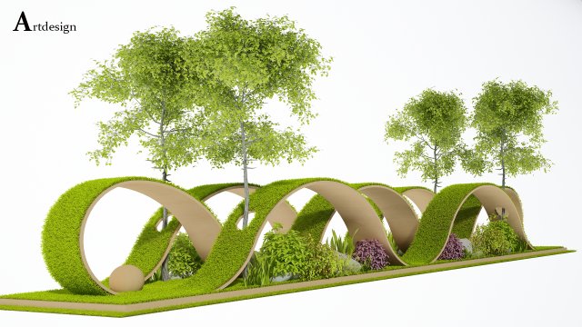 landscape01 Modello 3D .c4d .max .obj .3ds .fbx .stl .blend