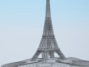 eiffel tower 3D Model
