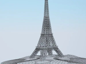 eiffel tower 3D Model