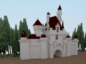 castle for game 3D Model