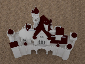 castle for game 3D मॉडल