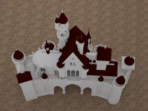 castle for game 3D Model