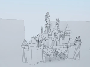 castle for game 3D Model