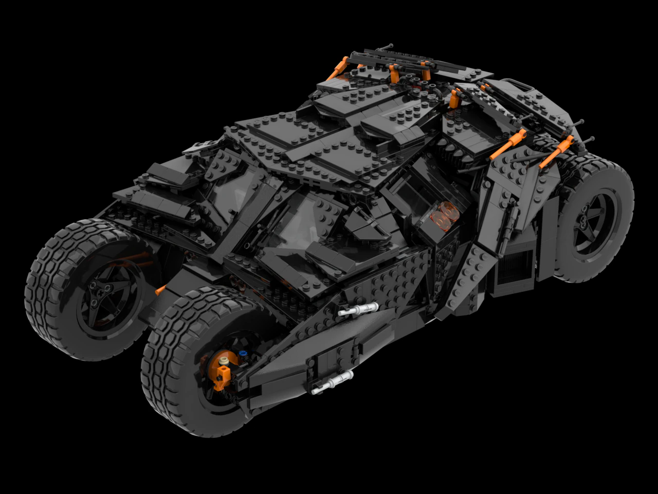 LEGO BATMOBILE TUMBLER 76240 3D Model .c4d .max .obj .3ds .fbx .stl .blend 