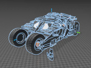 LEGO BATMOBILE TUMBLER 76240 3D Model