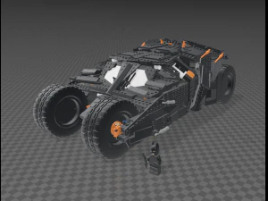 LEGO BATMOBILE TUMBLER 76240 3D Model