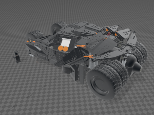 LEGO BATMOBILE TUMBLER 76240 Model 3D