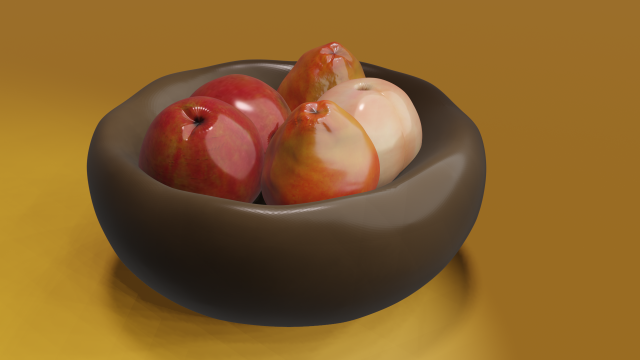 fruit bowl 3D 모델 .c4d .max .obj .3ds .fbx .stl .blend 