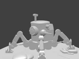 a walking bunker Modelo 3D