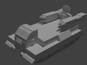 anti air rocket tank 3D Model