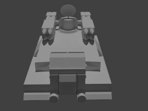 anti air rocket tank Model 3D