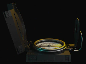 bussola Modello 3D