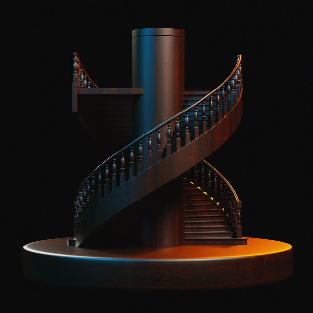 stairs Modelo 3D .c4d .max .obj .3ds .fbx .stl .blend 