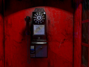 Telephone booth Modèle 3D