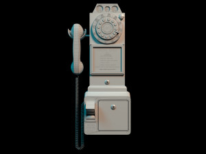 Telephone booth Modèle 3D