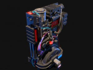 Proton Pack Ghostbusters Modèle 3D