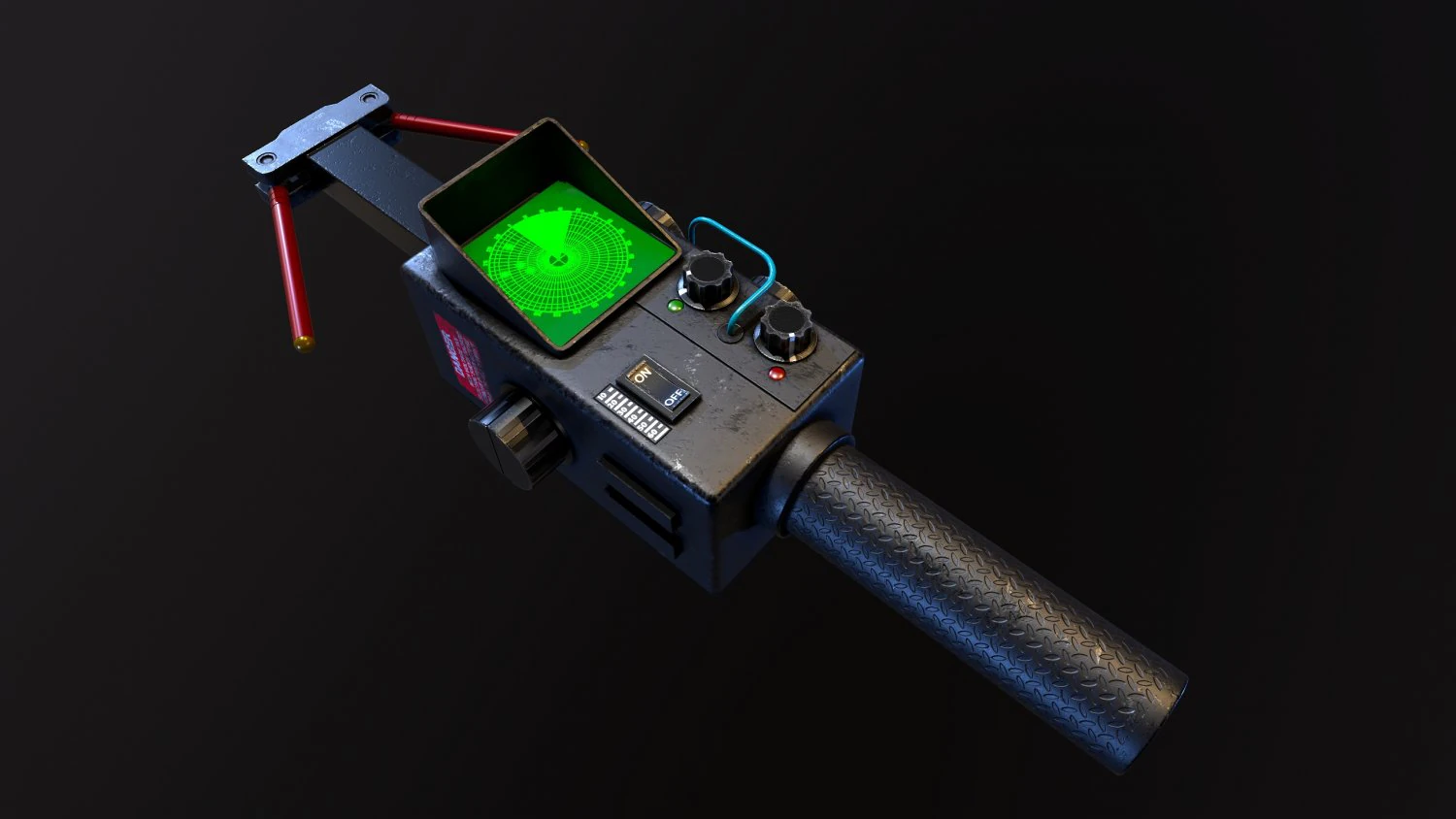 Pke meter ghostbusters 3D Model .c4d .max .obj .3ds .fbx .stl .blend 