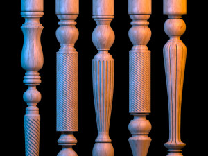 baluster 3D मॉडल