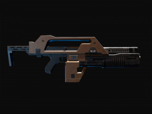 M41a pulse rifle alien 3D Model