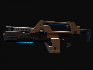 M41a pulse rifle alien Modèle 3D