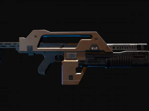 Fucile a impulsi M41a alieno Modello 3D