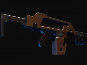 M41a pulse rifle alien Modèle 3D