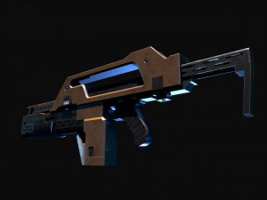 M41a pulse rifle alien Modèle 3D