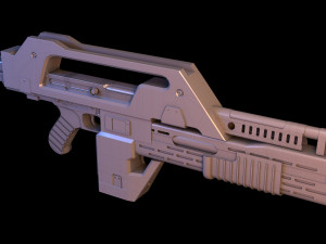 M41a pulse rifle alien Modèle 3D