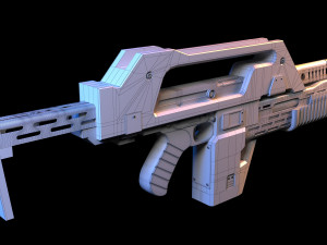 M41a pulse rifle alien Modèle 3D
