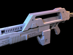 M41a pulse rifle alien Modèle 3D