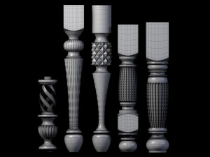 30 baluster Modello 3D