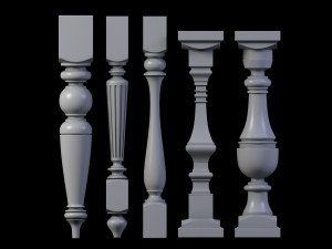 30 baluster Modello 3D