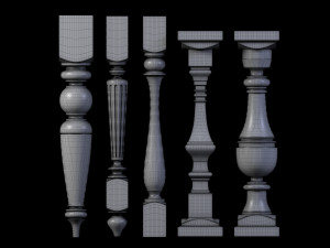 30 baluster Modello 3D