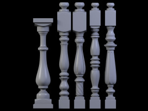 30 baluster Modello 3D