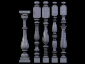 30 baluster Modello 3D
