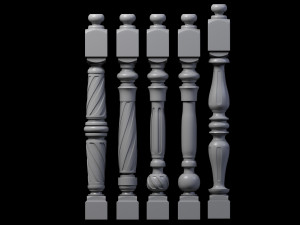30 baluster Modello 3D