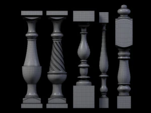 30 baluster 3D Model