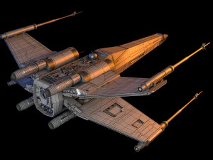 X-WING Star Wars Modello 3D
