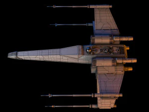 X-WING Star Wars Modello 3D