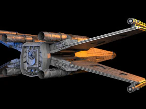 X-WING Star Wars Modello 3D