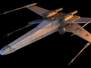 X-WING Star Wars Modello 3D