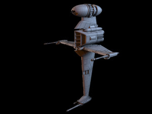 B Wing Star Wars 3D Model